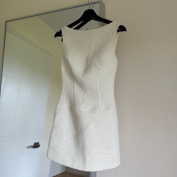 Angela Textured Boucle Mini Dress - MESHKI - Picture 6 of 9